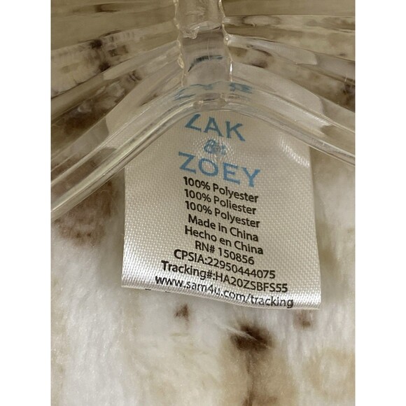 ZAK & ZOEY Toddlers Teddy Bear Barth Robe W Ears Waist Tie Plush Soft - Picture 6 of 15